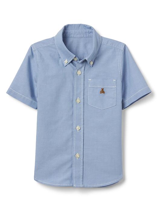 1 of 8 showing, with the color blue opal of product Classic oxford shirt