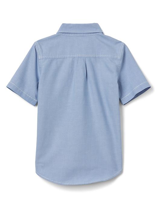 2 of 8 showing, with the color blue opal of product Classic oxford shirt