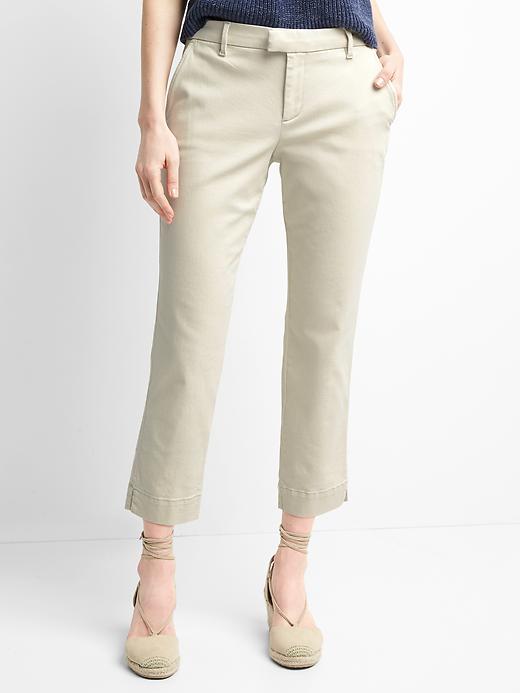 1 of 8 showing, with the color anchorage cream of product Slim crop chinos