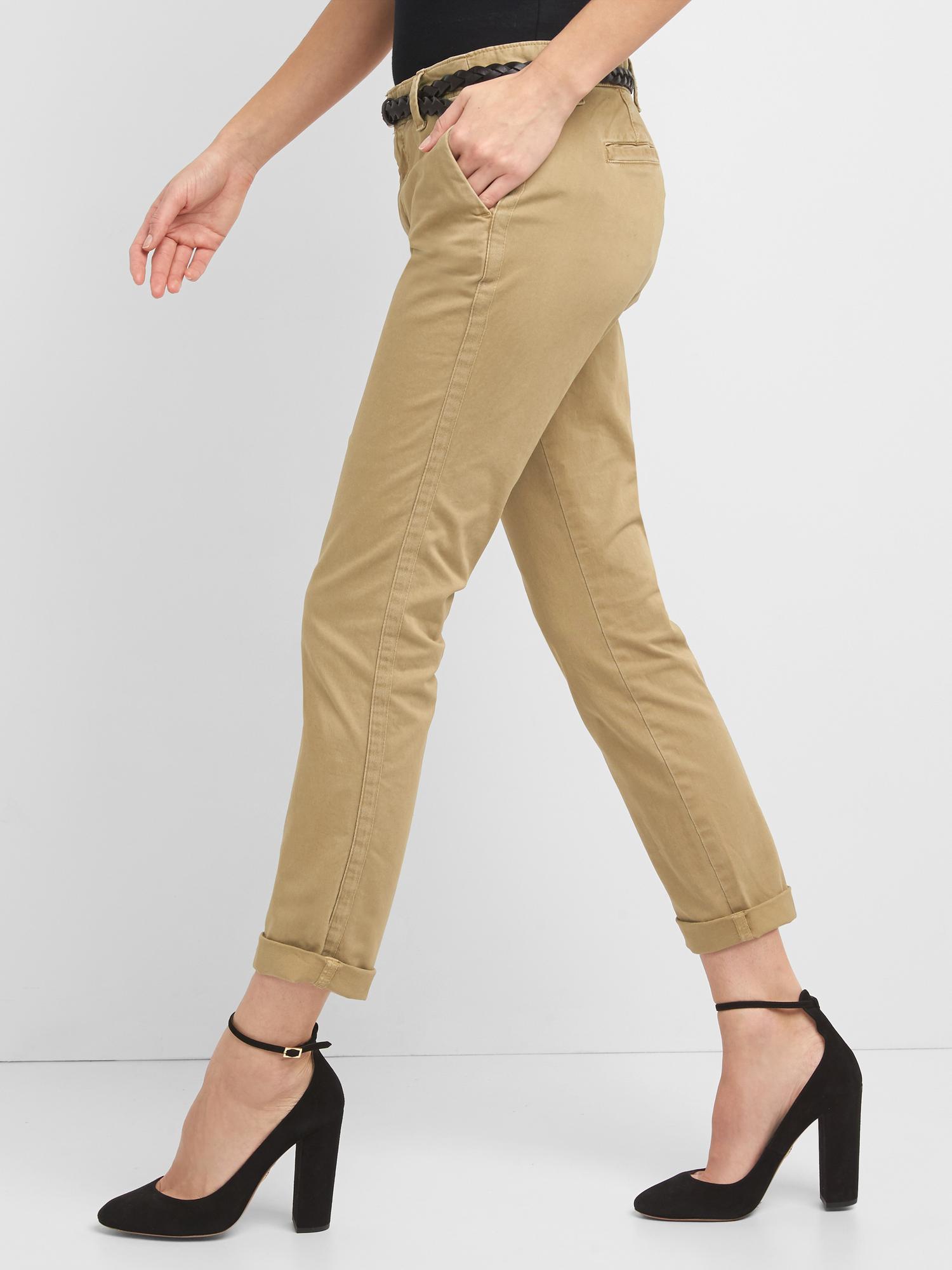 Girlfriend Twill Stripe Chinos Gap