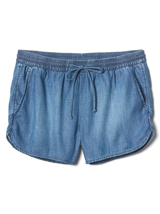 Image number 6 showing, TENCEL&#153 denim dolphin shorts