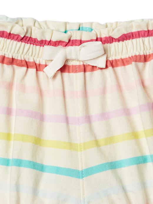 2 of 8 showing, with the color multi stripe of product Print bubble shorts