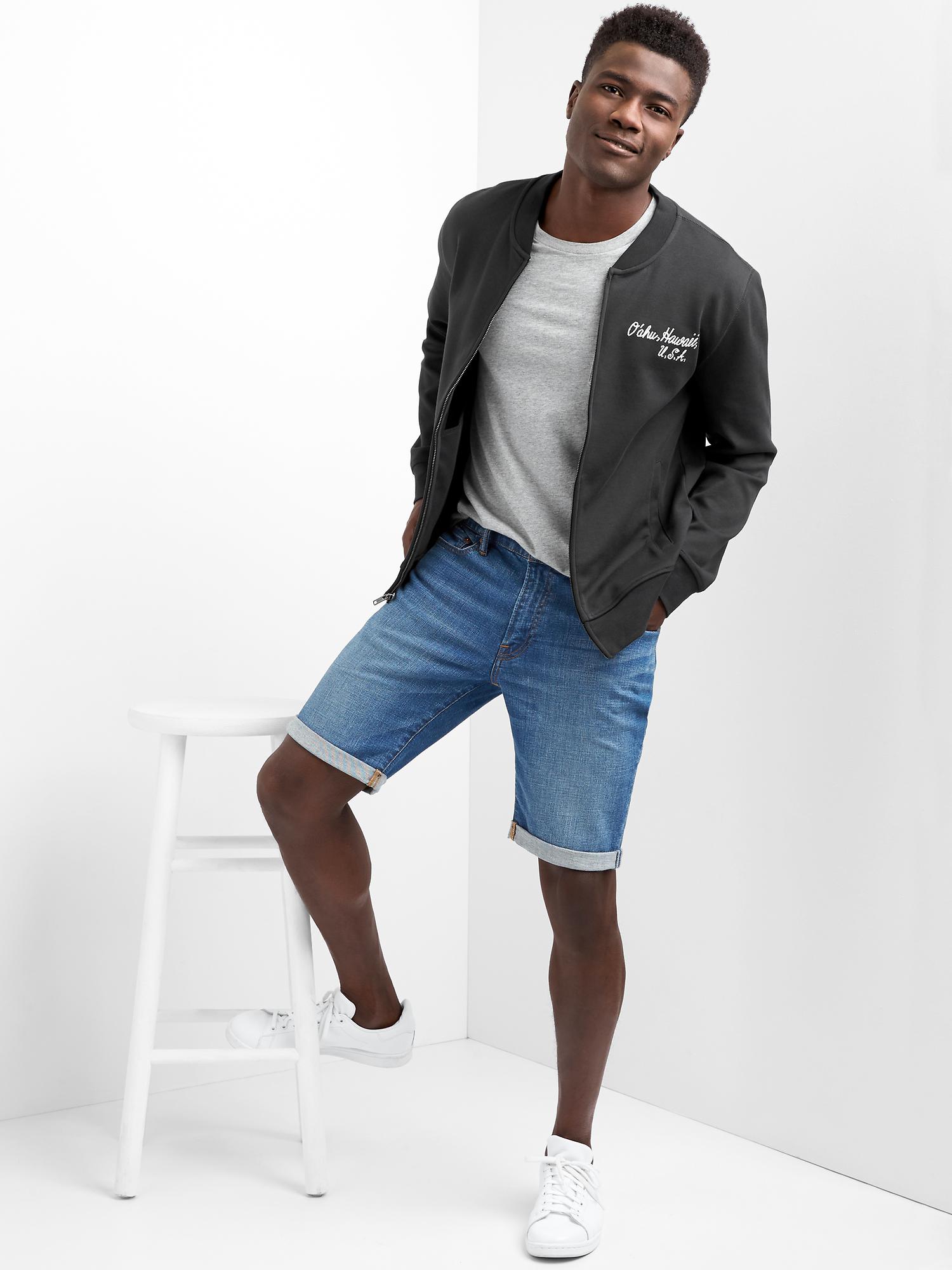 Oahu embroidery bomber jacket Gap