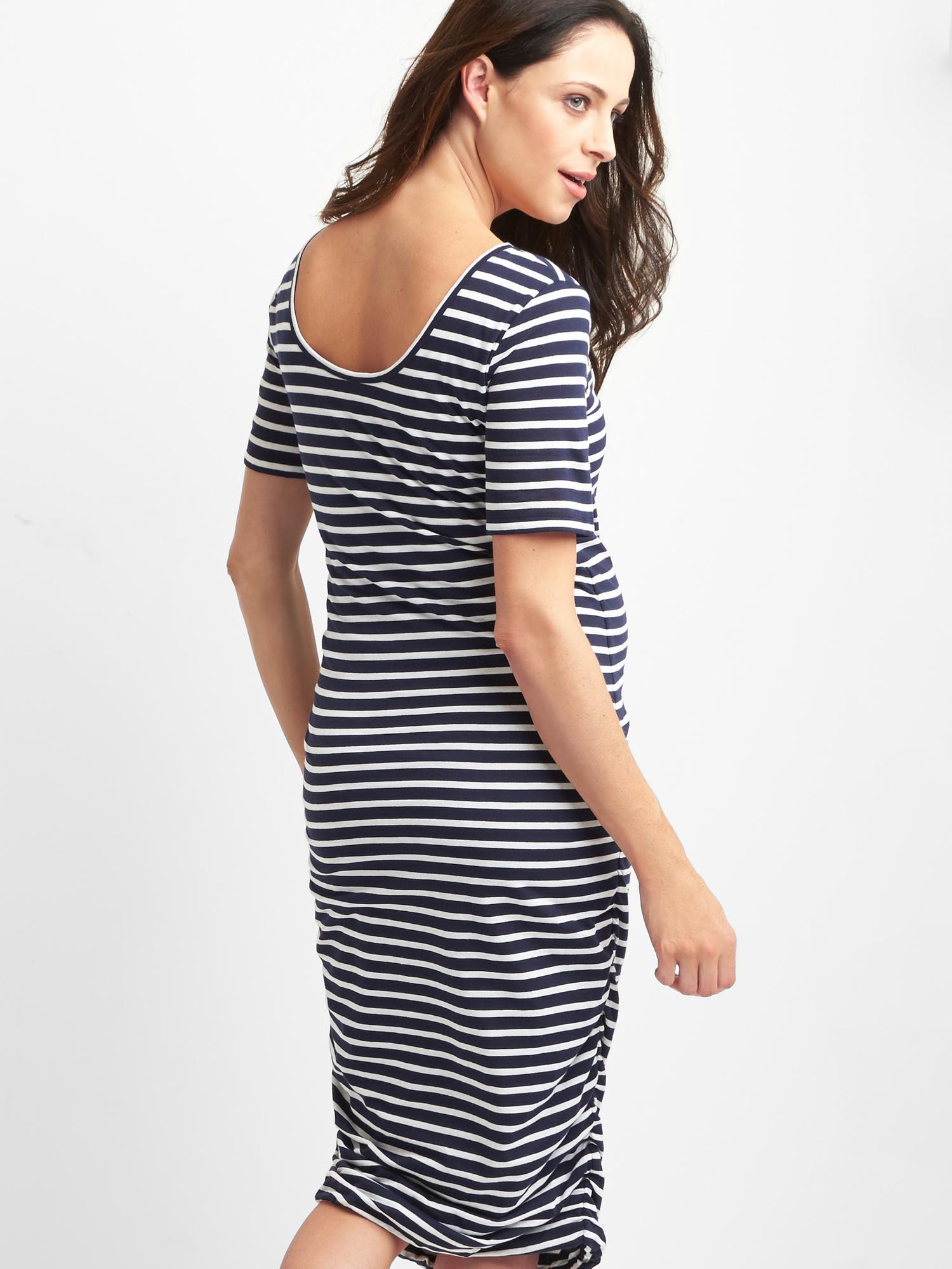 Maternity ruched tshirt dress Gap