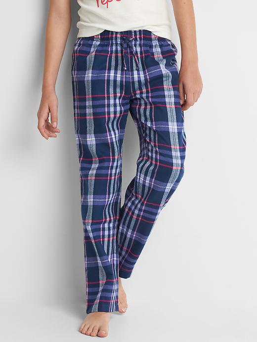 View large product image 1 of 1. Plaid flannel PJ pants