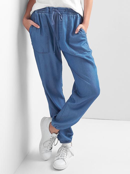 Image number 1 showing, TENCEL&#153 utility joggers