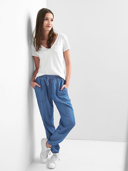 Image number 3 showing, TENCEL&#153 utility joggers