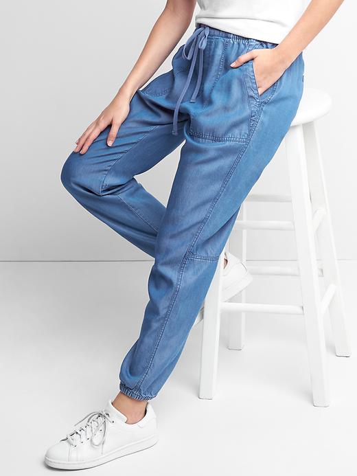 Image number 5 showing, TENCEL&#153 utility joggers