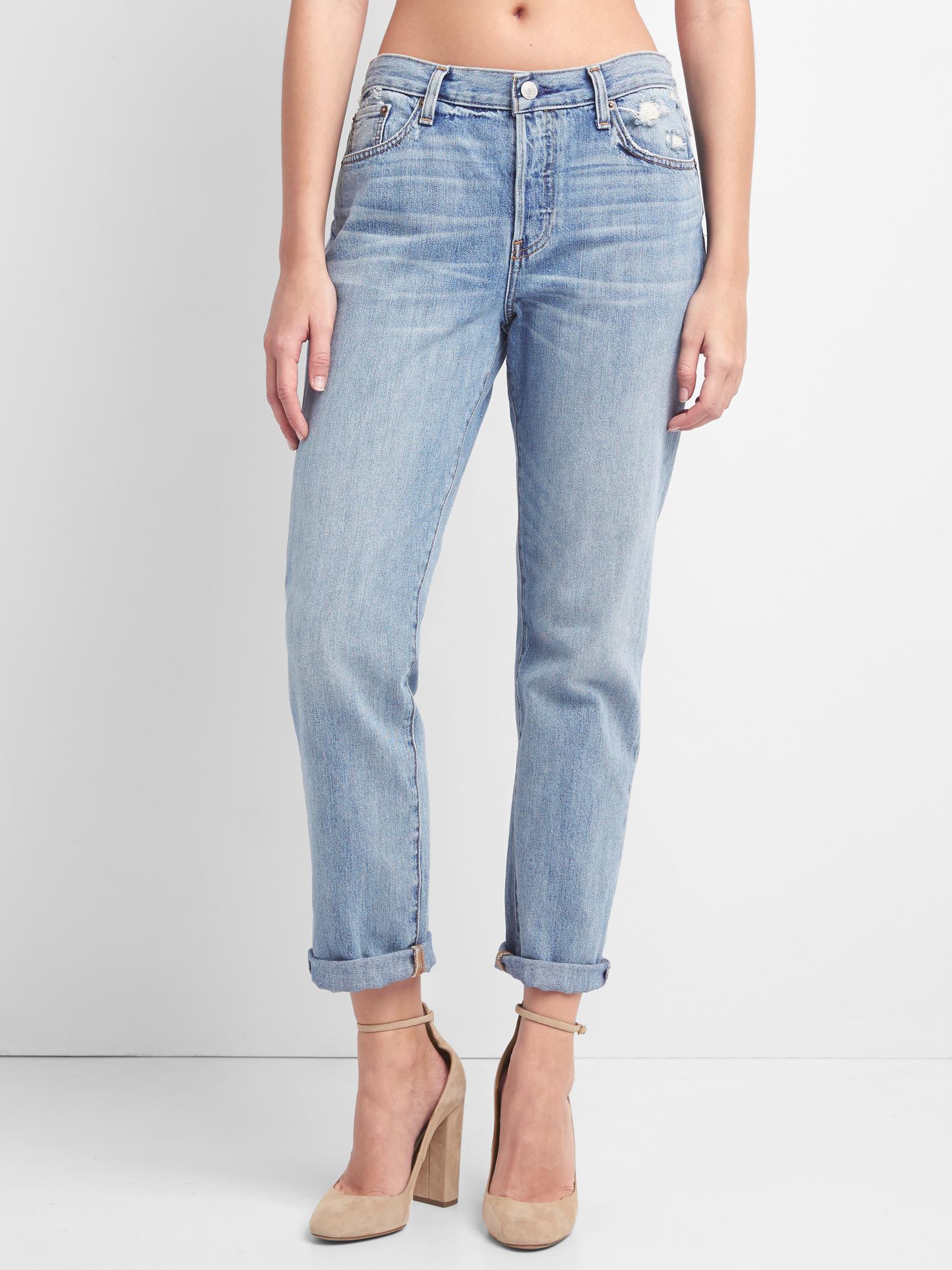 Gap relaxed sales boyfriend jeans