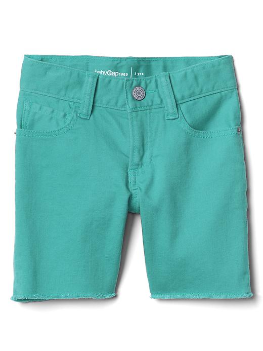 View large product image 1 of 1. Stretch denim shorts