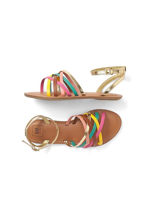 View large product image 1 of 1. Crisscross multi-strap sandal