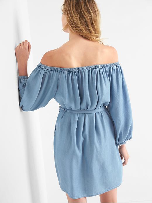 Image number 2 showing, TENCEL&#153 off-shoulder tie dress
