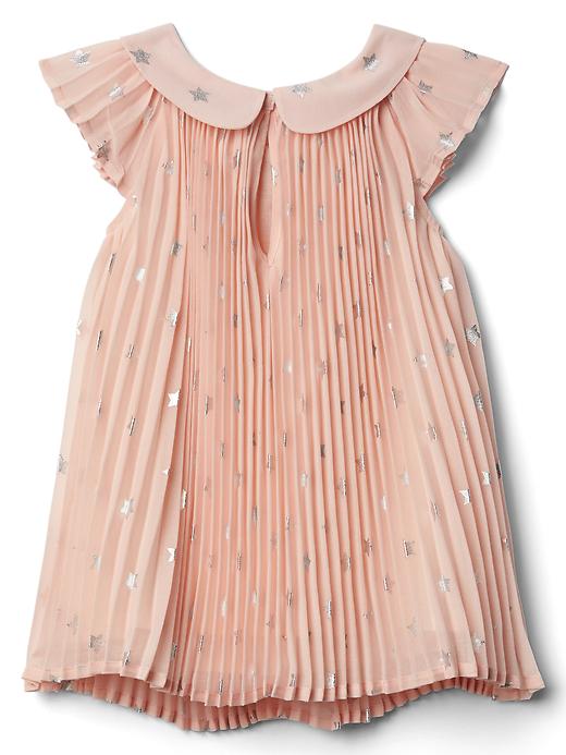 View large product image 2 of 3. Starry pleat flutter dress