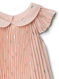 View large product image 3 of 3. Starry pleat flutter dress