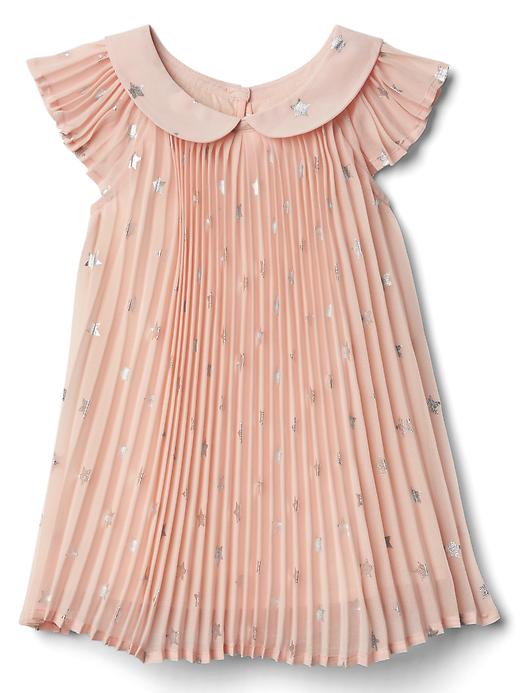 View large product image 1 of 3. Starry pleat flutter dress