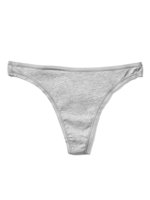 Image number 1 showing, Stretch cotton thong