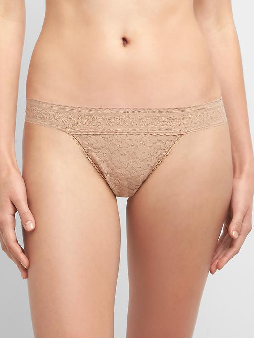 Image number 2 showing, Supersoft lace thong