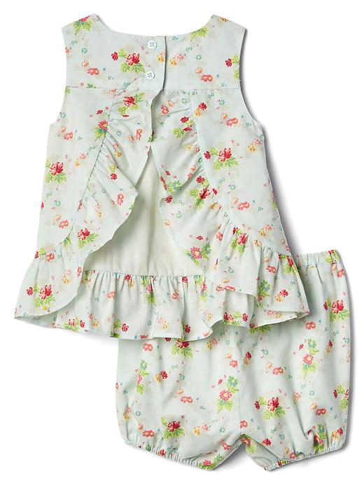 Floral tulip top and short set Gap