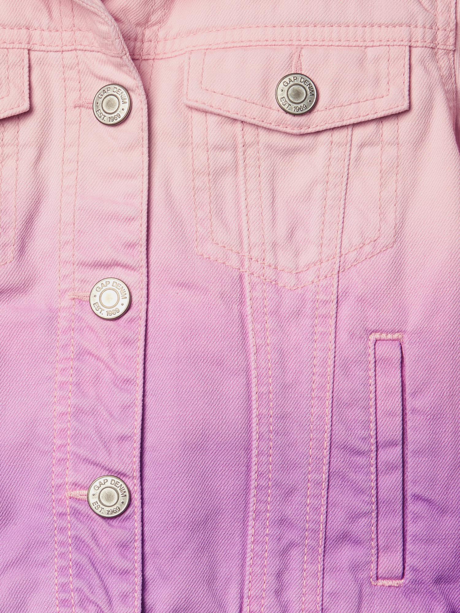 Dipdye denim jacket Gap