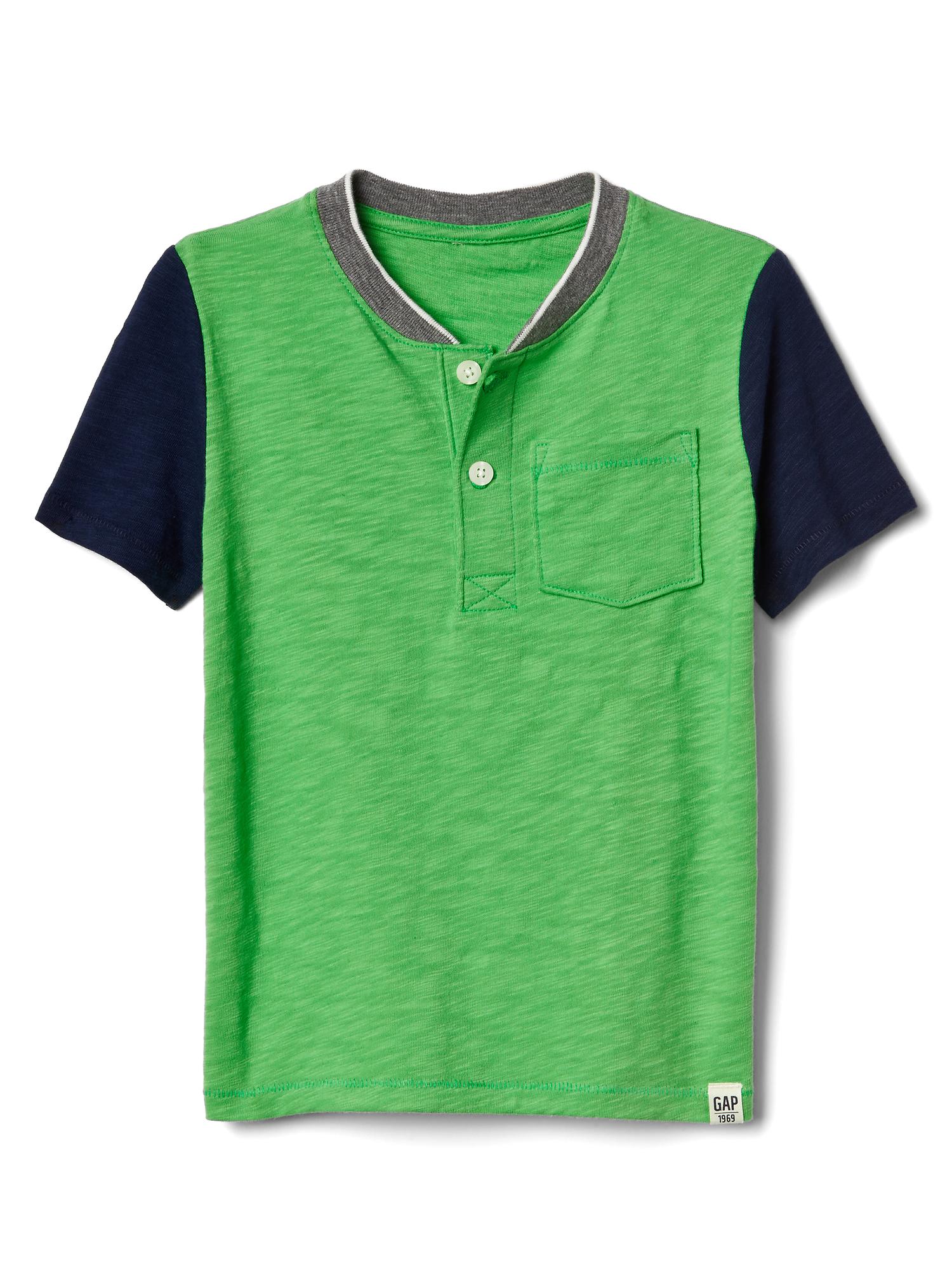Colorblock pocket slub henley | Gap