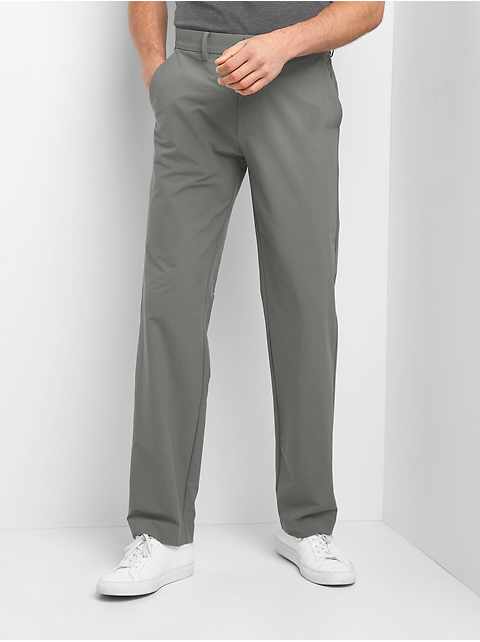 gap linen khakis