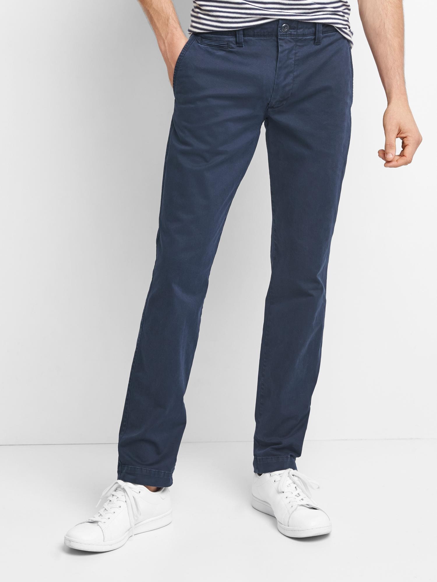 Vintage Wash Khakis in Skinny Fit with GapFlex Gap