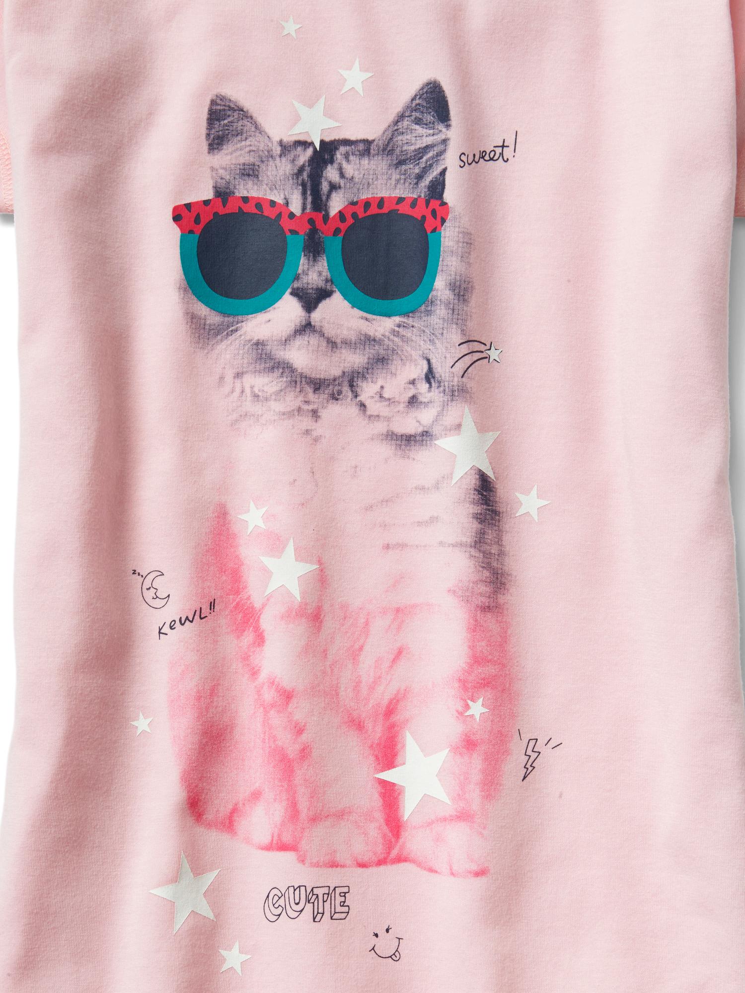 Girls sales cat nightgown