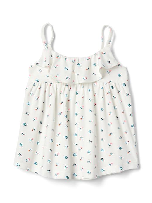 View large product image 1 of 1. Ruffle spaghetti top