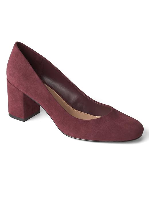 View large product image 1 of 1. Block Heels in Suede