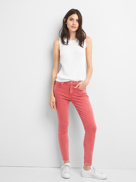 Image number 3 showing, Mid rise true skinny ankle color jeans