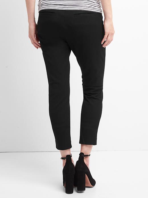 Image number 2 showing, Maternity Inset Panel Skinny Ankle Pants in Bi-Stretch
