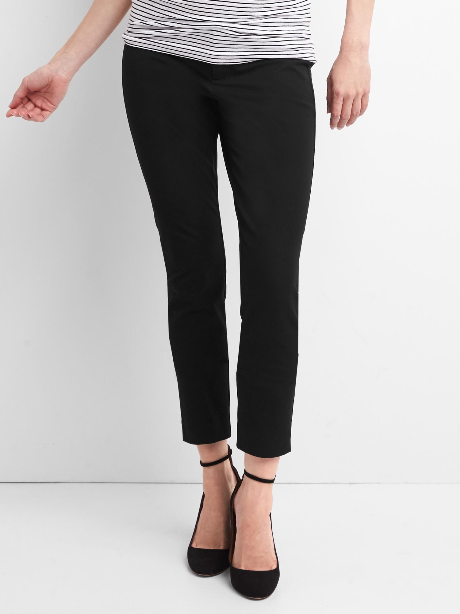 black skinny ankle pants