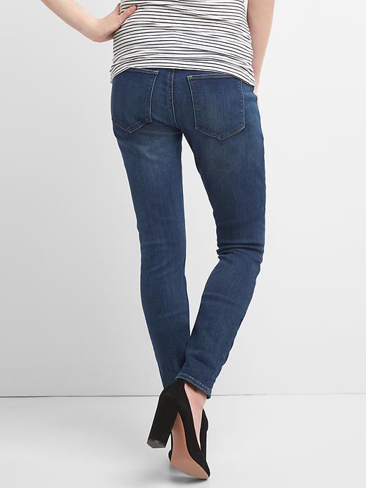 Image number 2 showing, Maternity Inset Panel True Skinny Jeans