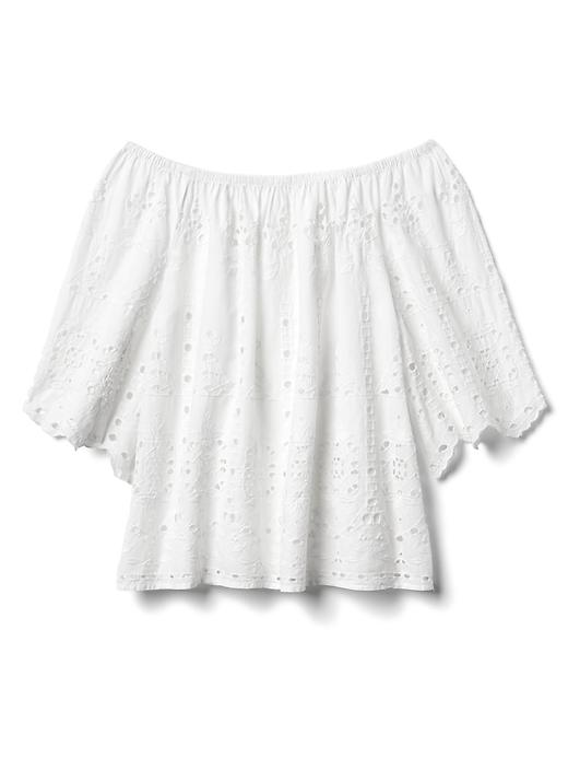 Image number 6 showing, Eyelet flutter sleeve top