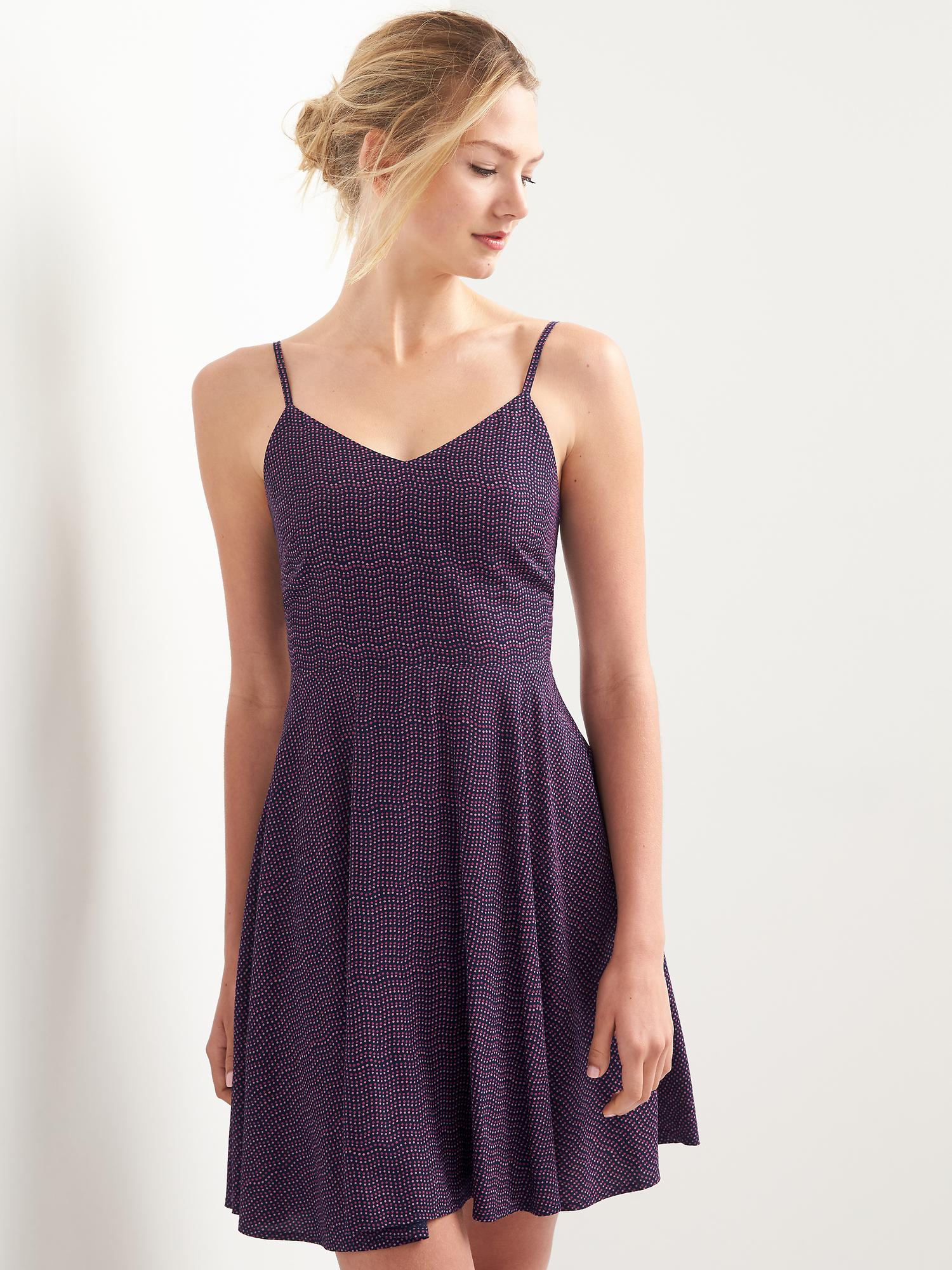 Fit and flare cami dress Gap