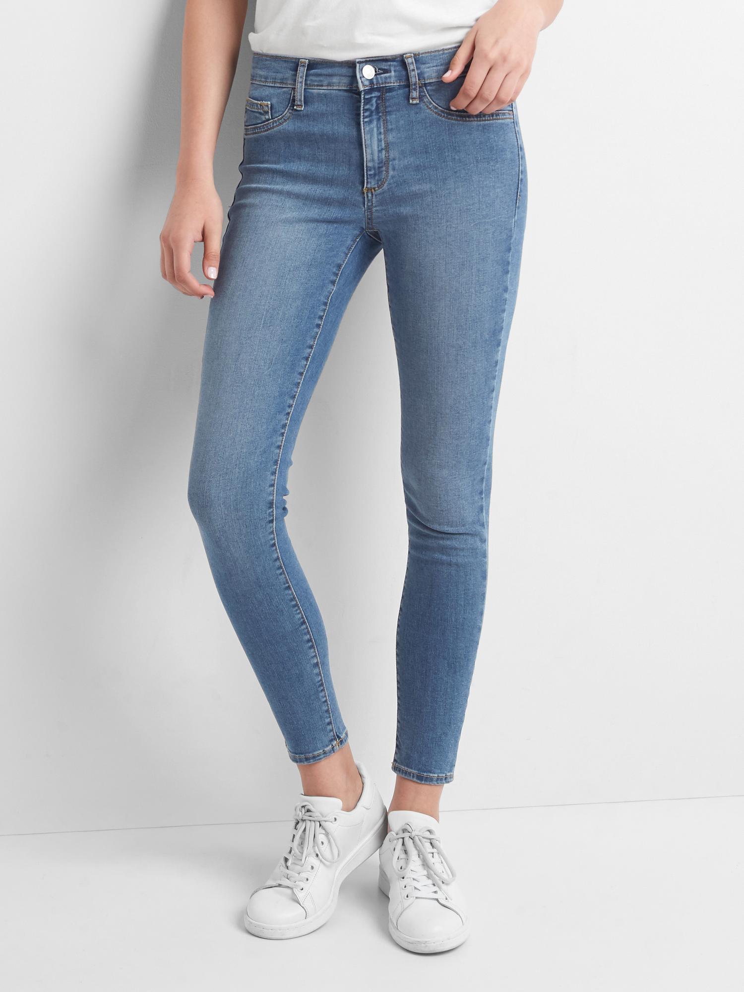 Mid rise easy ankle jeggings Gap