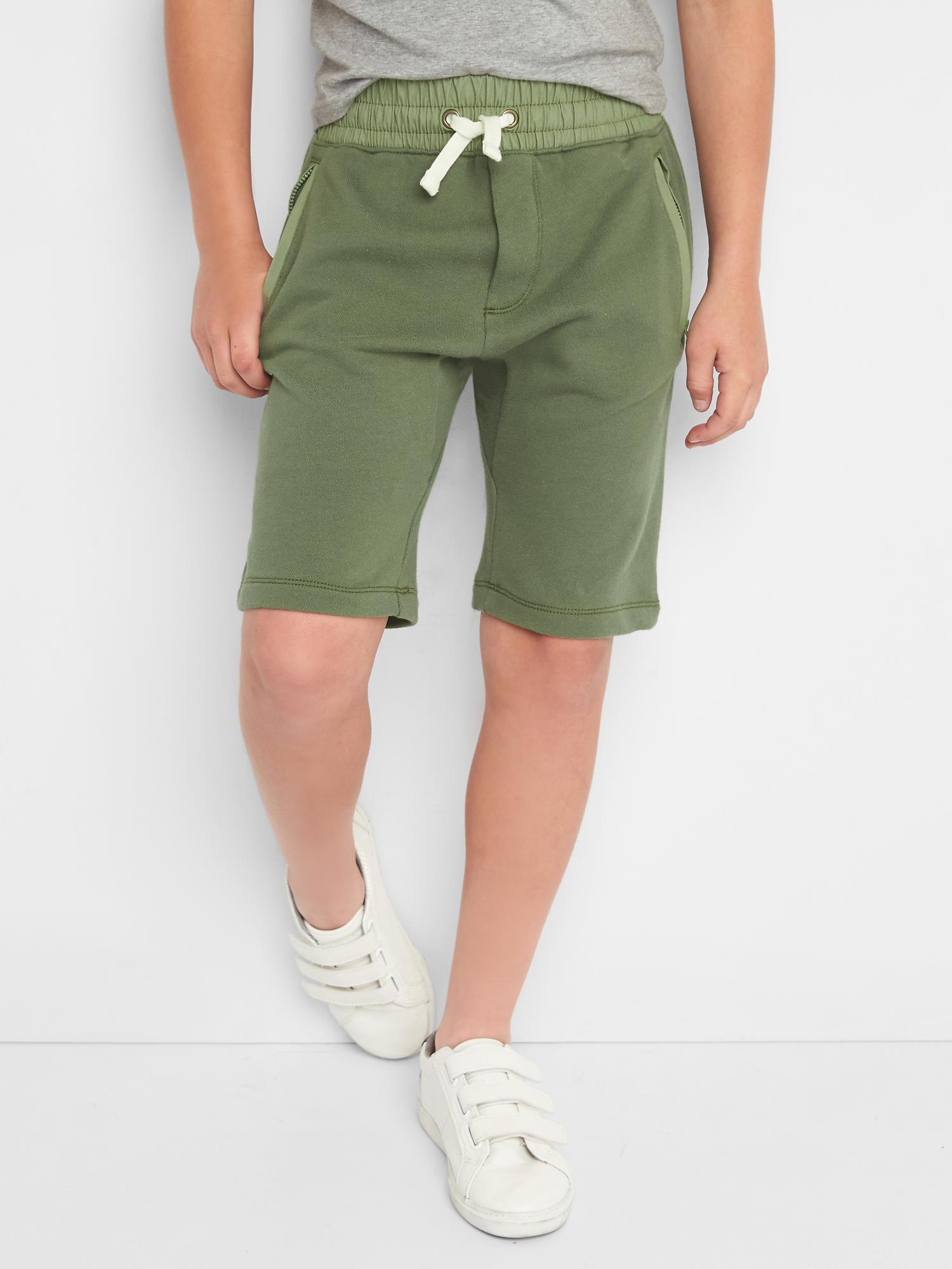 Zip pocket terry shorts Gap