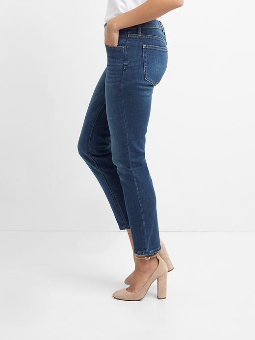 Image number 5 showing, Mid Rise Real Straight Jeans