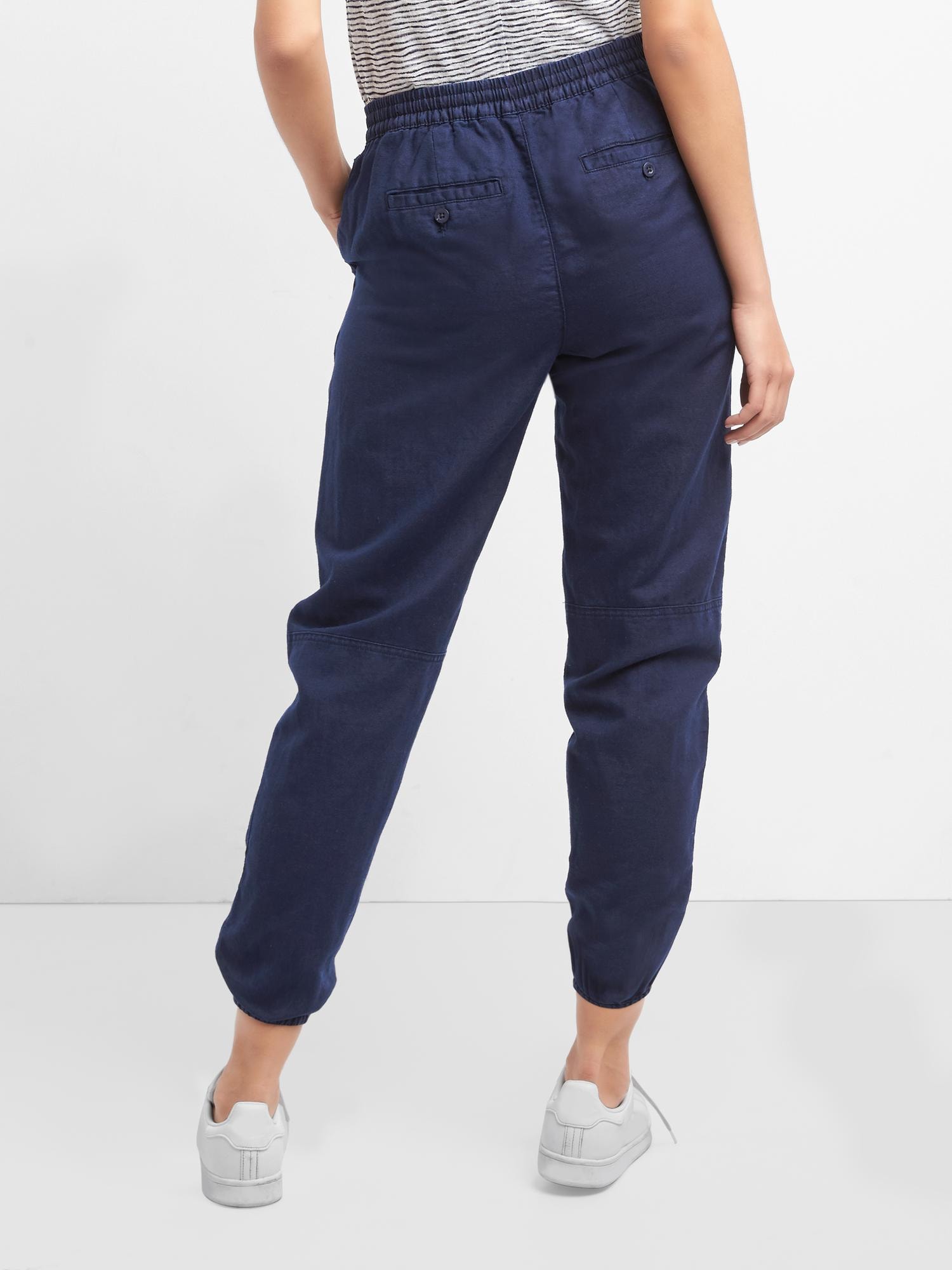 Gap drawstring joggers in on sale linen