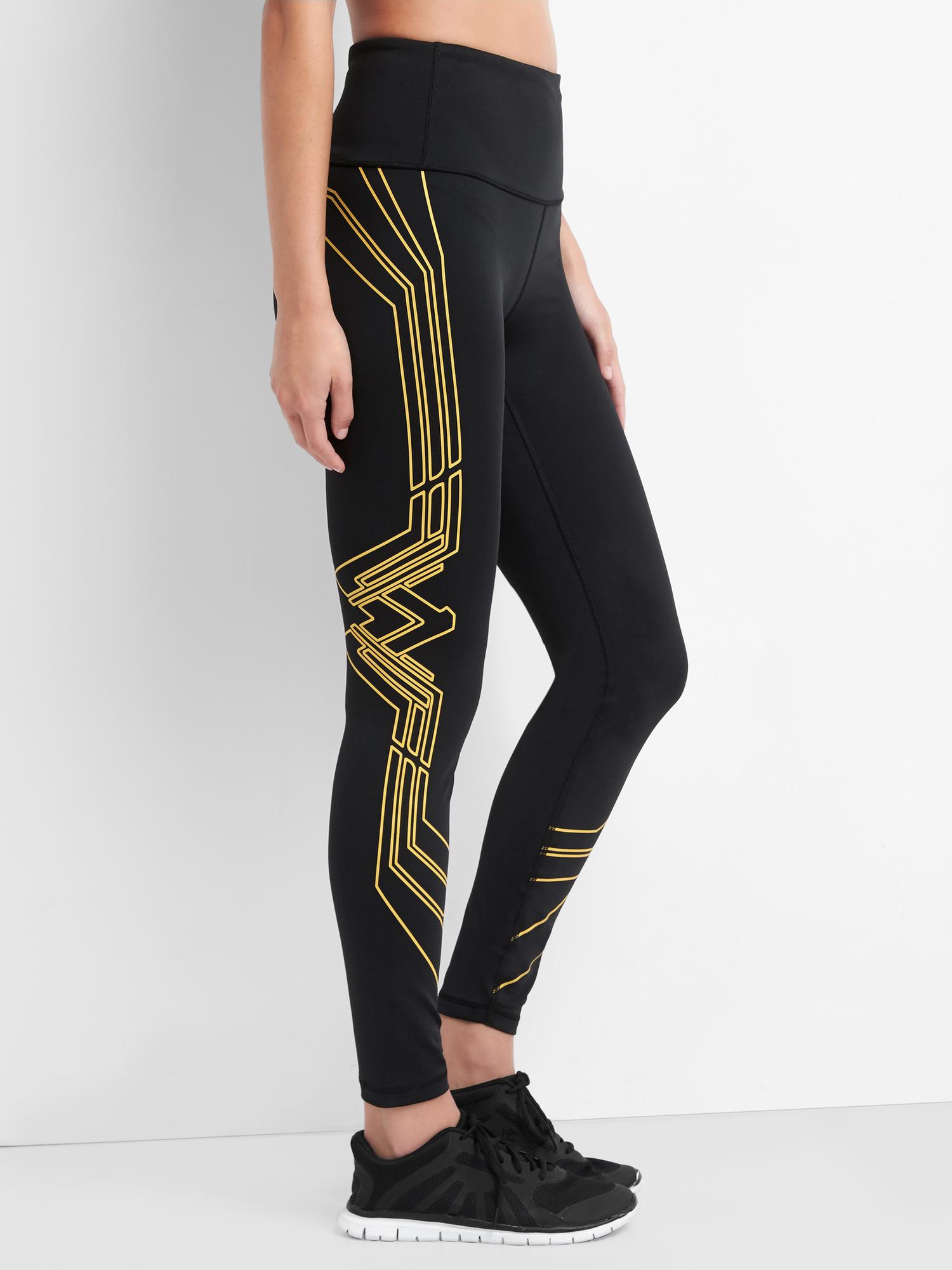 Women Solid Light Gold Shimmer Leggings