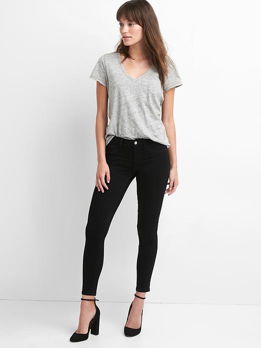 Image number 3 showing, Mid Rise Favorite Ankle Jeggings