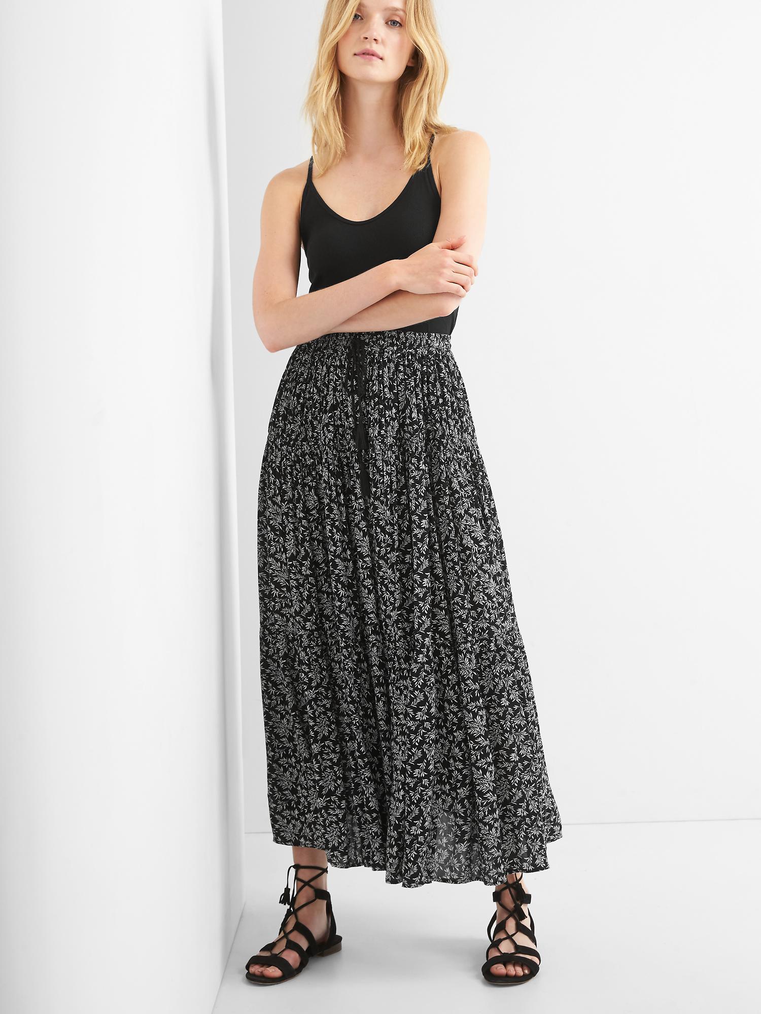 Tiered maxi skirt Gap