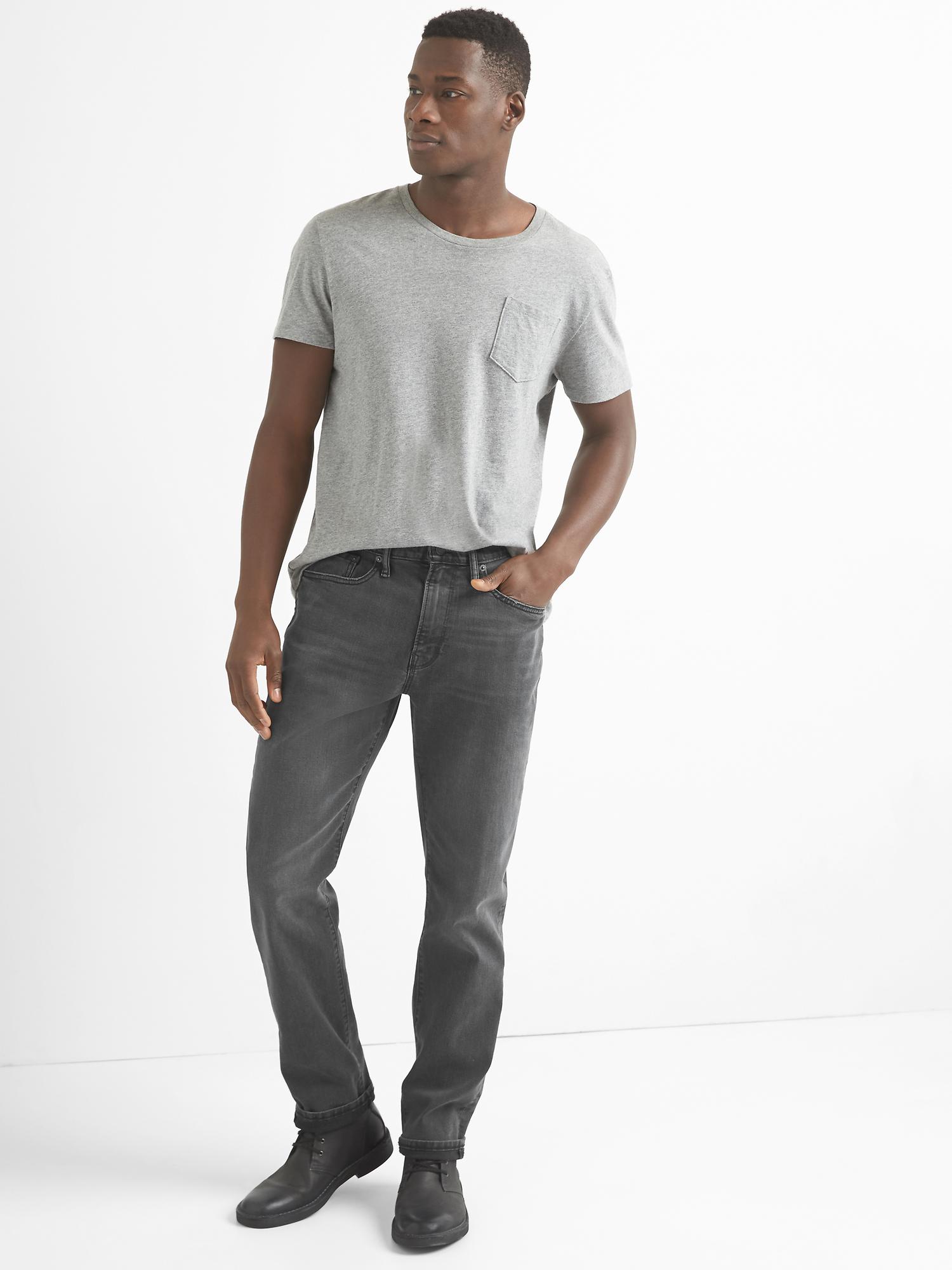 athletic taper jeans with gapflex