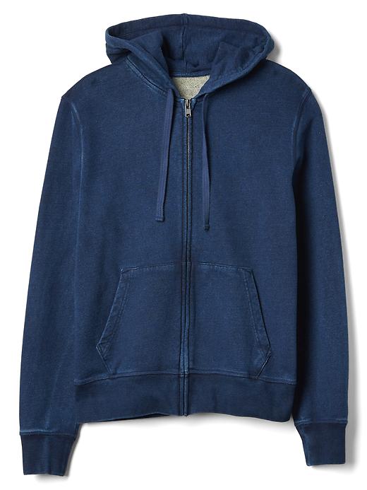 Image number 6 showing, Indigo zip hoodie