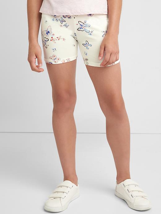 Print stretch jersey cartwheel shorts Gap