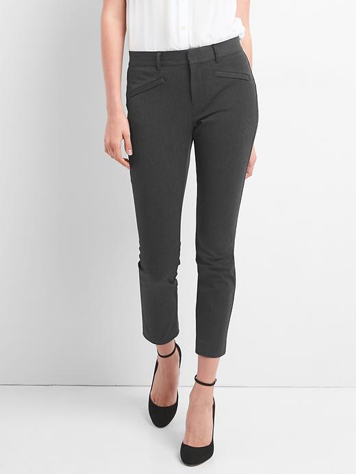 Image number 5 showing, Skinny Ankle Pants in Heathered Twill