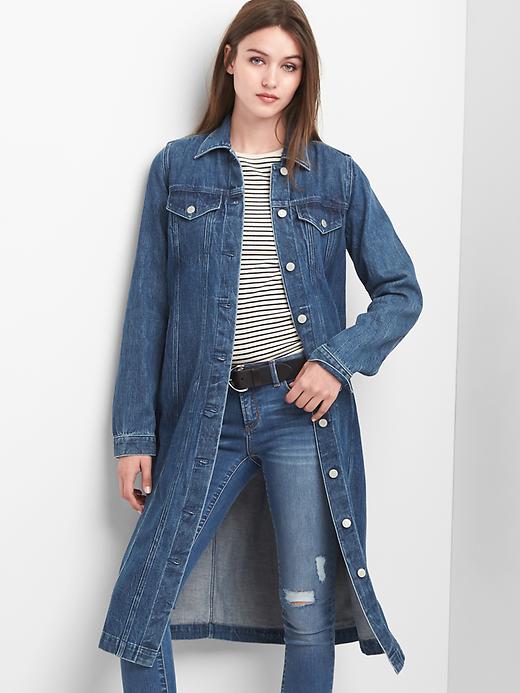 Image number 5 showing, Icon Denim Duster Jacket