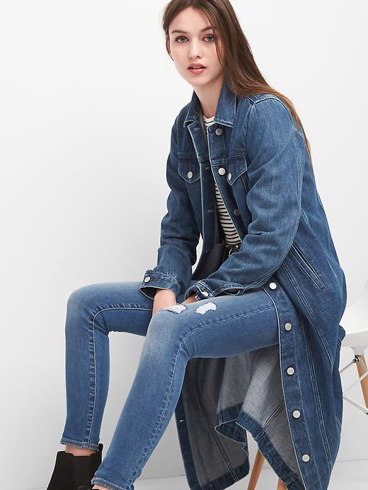 Image number 1 showing, Icon Denim Duster Jacket