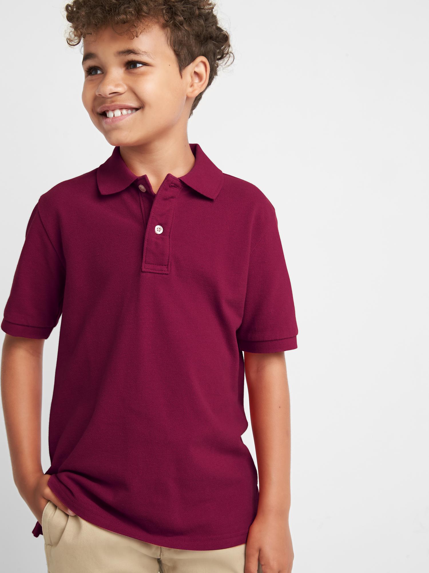 Kids Uniform Short Sleeve Polo Shirt Gap