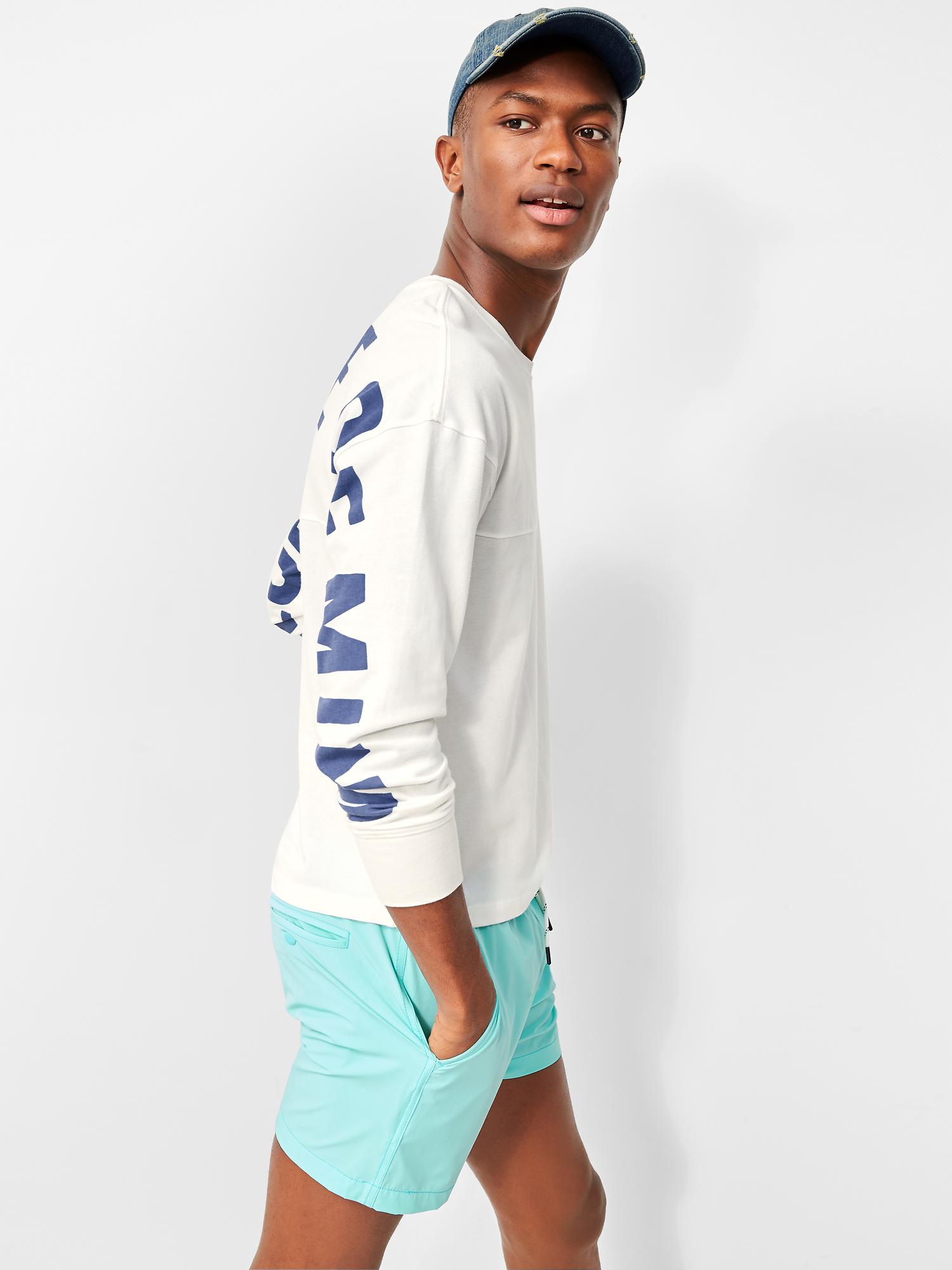 5" Solid Swim Trunks Gap